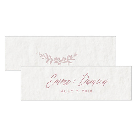 Modern Fairy Tale Rectangular Favor Tag Vintage Pink