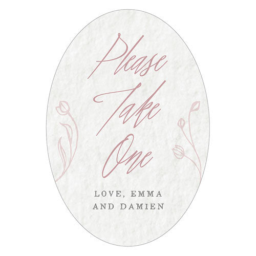 Modern Fairy Tale Oval Photo Frame Cling - Message Mocha Mousse