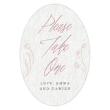 Modern Fairy Tale Oval Photo Frame Cling - Message Mocha Mousse