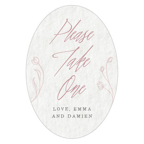 Modern Fairy Tale Oval Photo Frame Cling - Message Mocha Mousse