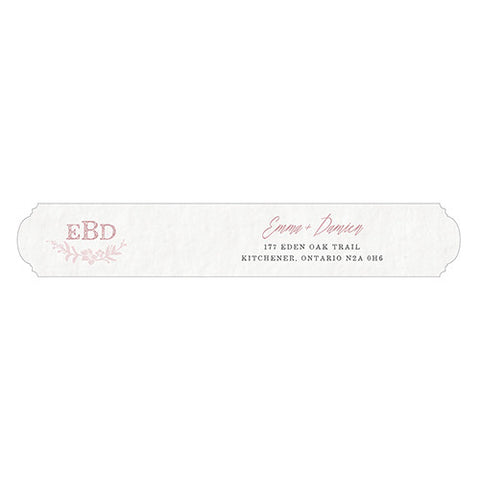 Modern Fairy Tale Small Return Address Label Vintage Pink