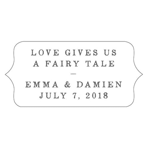 Modern Fairy Tale Diecut Sticker Silver