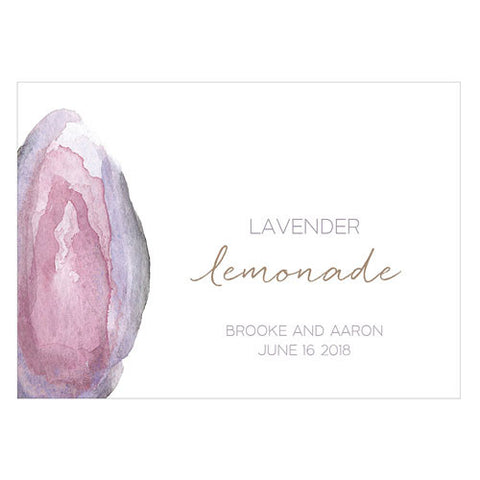 Agate Allure Large Card Table Signage Lavender
