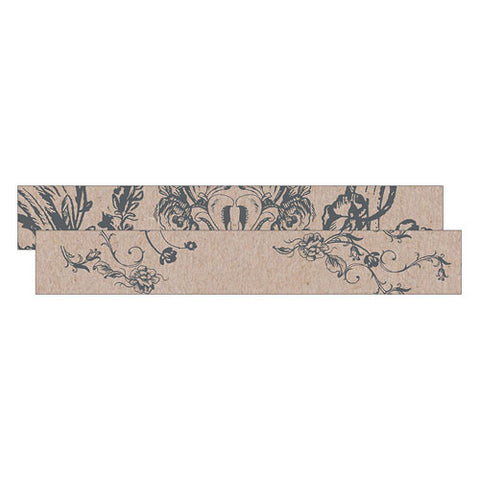 Antique Chic Small Paper Scroll Shapes Charcoal