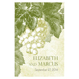 A Wine Romance Large Rectangular Tag Willow Green