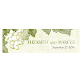A Wine Romance Small Rectangular Tag Willow Green