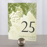 A Wine Romance Table Number Numbers 1-12 Willow Green