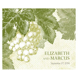 A Wine Romance Rectangular Label Willow Green