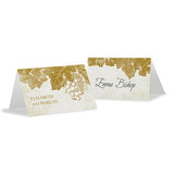 A Wine Romance Place Card With Fold Willow Green