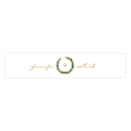 Love Wreath Water Bottle Label