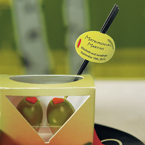 Martini Olive Sticker