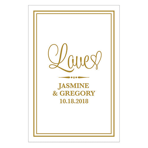 Celebration Script Large Rectangular Tag Black