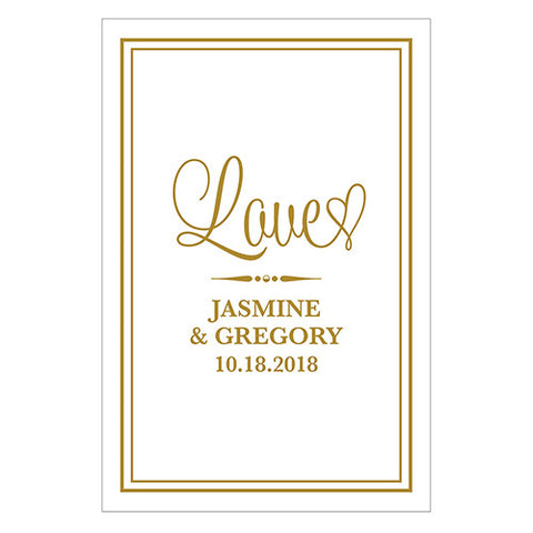 Celebration Script Large Rectangular Tag Black