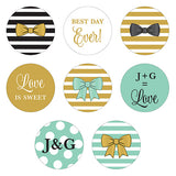 Celebration Small Round Sticker Assortment Set Black