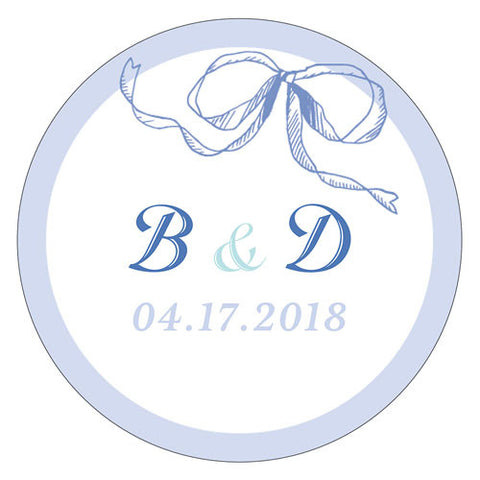 Vintage Romance Small Sticker Periwinkle