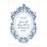Vintage Romance "Please Be Seated" Directional Poster Ivory