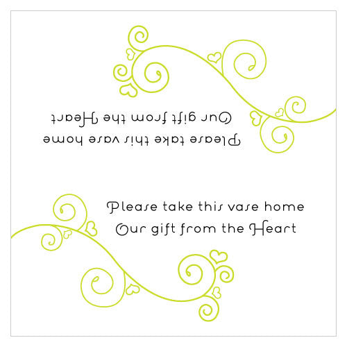 Small Instructions Card Lavender