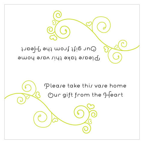 Small Instructions Card Lavender