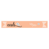 Personalized Streamer For Cards Peach