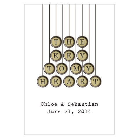 Vintage Typewriter Card