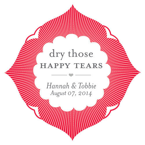 Dry Those Happy Tears Sticker Red