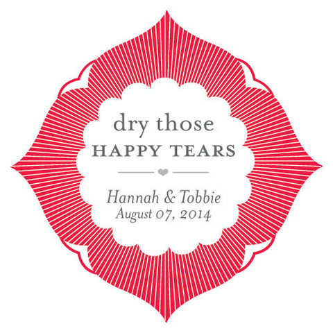 Dry Those Happy Tears Sticker Red