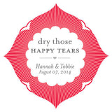 Dry Those Happy Tears Sticker Red