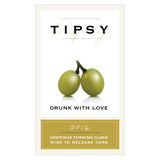 Tipsy Rectangular Sticker Vintage Gold