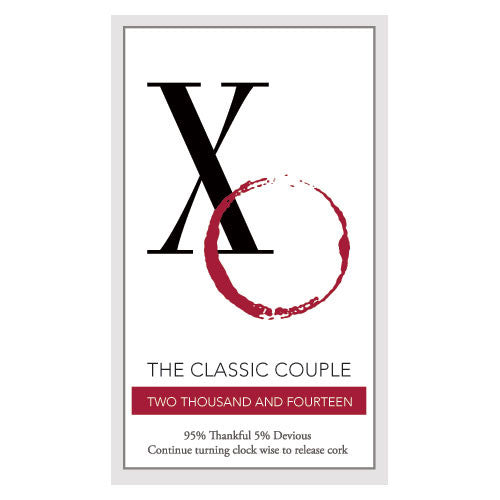 Classic Couple Rectangular Sticker Purple
