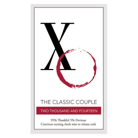 Classic Couple Rectangular Sticker Purple