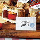 Always Time For a Picnic Tent Card Red