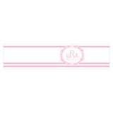 Rococo Monogram Cube Favor Box Wrap Pastel Pink