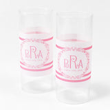 Rococo Monogram Mini Luminary Wrap Pastel Pink