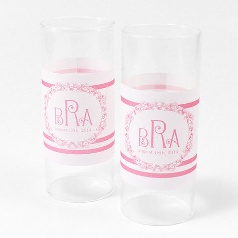 Rococo Monogram Mini Luminary Wrap Pastel Pink