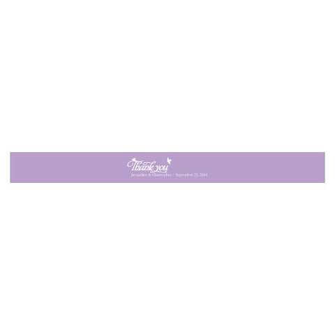 Love Bird Bottle Stopper Paper Ribbon with Sticker Lavender