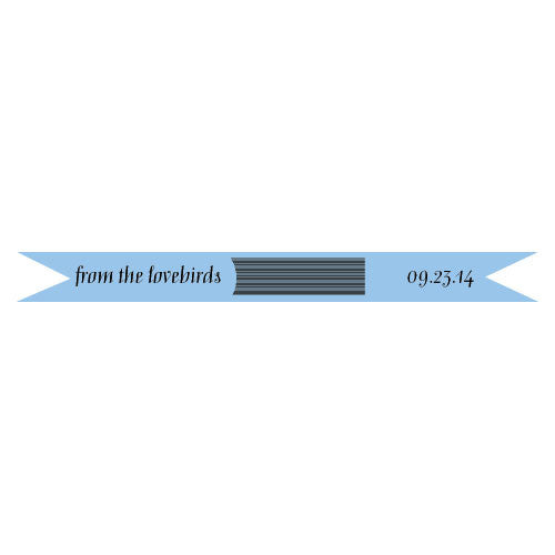 Mini Personalized Streamer Lavender