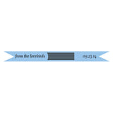 Mini Personalized Streamer Lavender