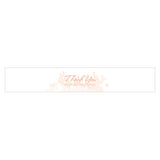 Coral Bottle Stopper Paper Ribbon with Sticker White