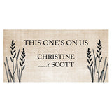 Rustic Country Small Ticket Black