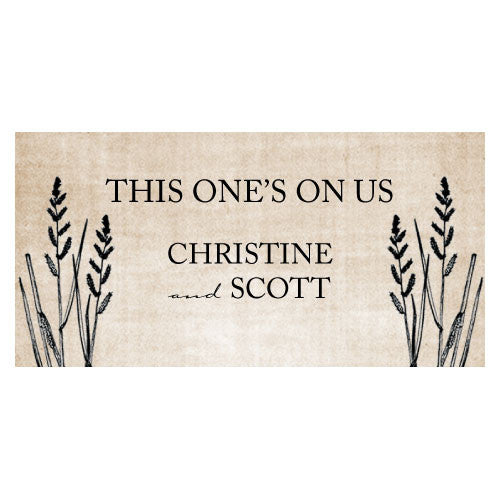 Rustic Country Small Ticket Black
