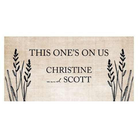 Rustic Country Small Ticket Black