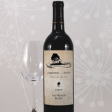 Rustic Country Wine Label Black