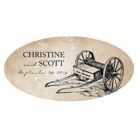 Rustic Country Large Cling Black