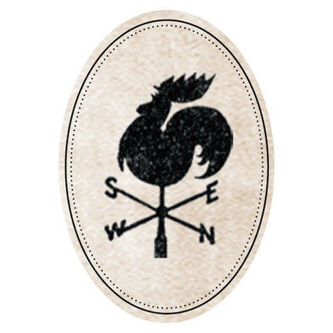 Rustic Country Die-cut Sticker Black