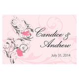 Classic Orchid Large Rectangular Tag Pastel Pink