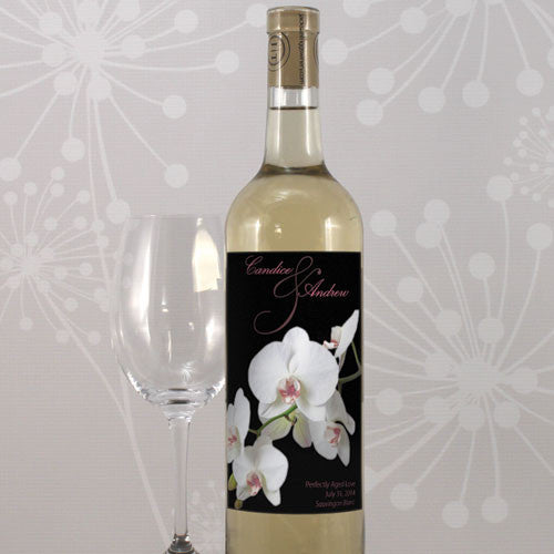 Classic Orchid Wine Label Pastel Pink
