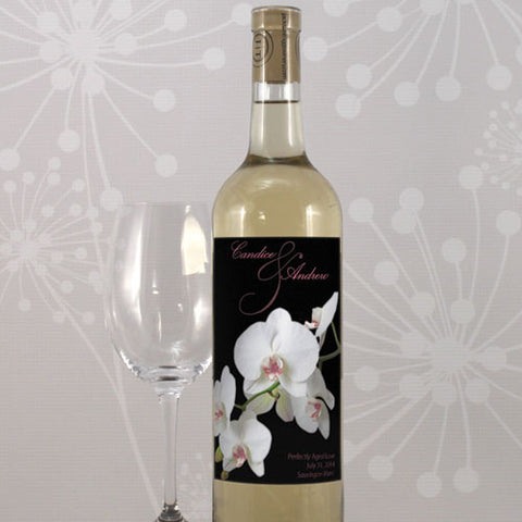 Classic Orchid Wine Label Pastel Pink