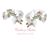 Classic Orchid Heart Container Sticker Pastel Pink