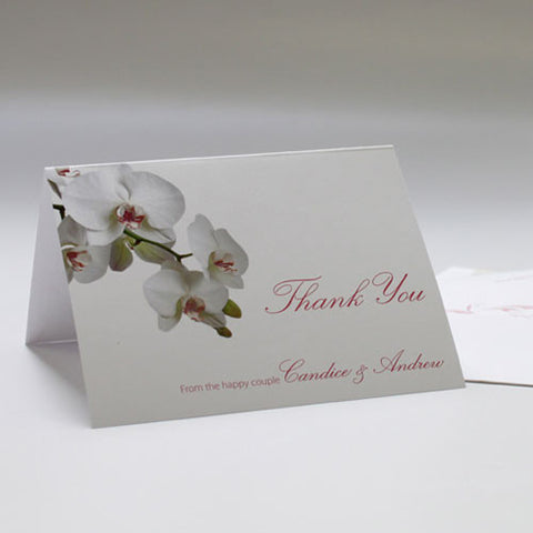 Classic Orchid Thank You Card Pastel Pink