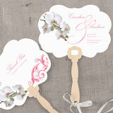 Classic Orchid Personalized Hand Fan Pastel Pink